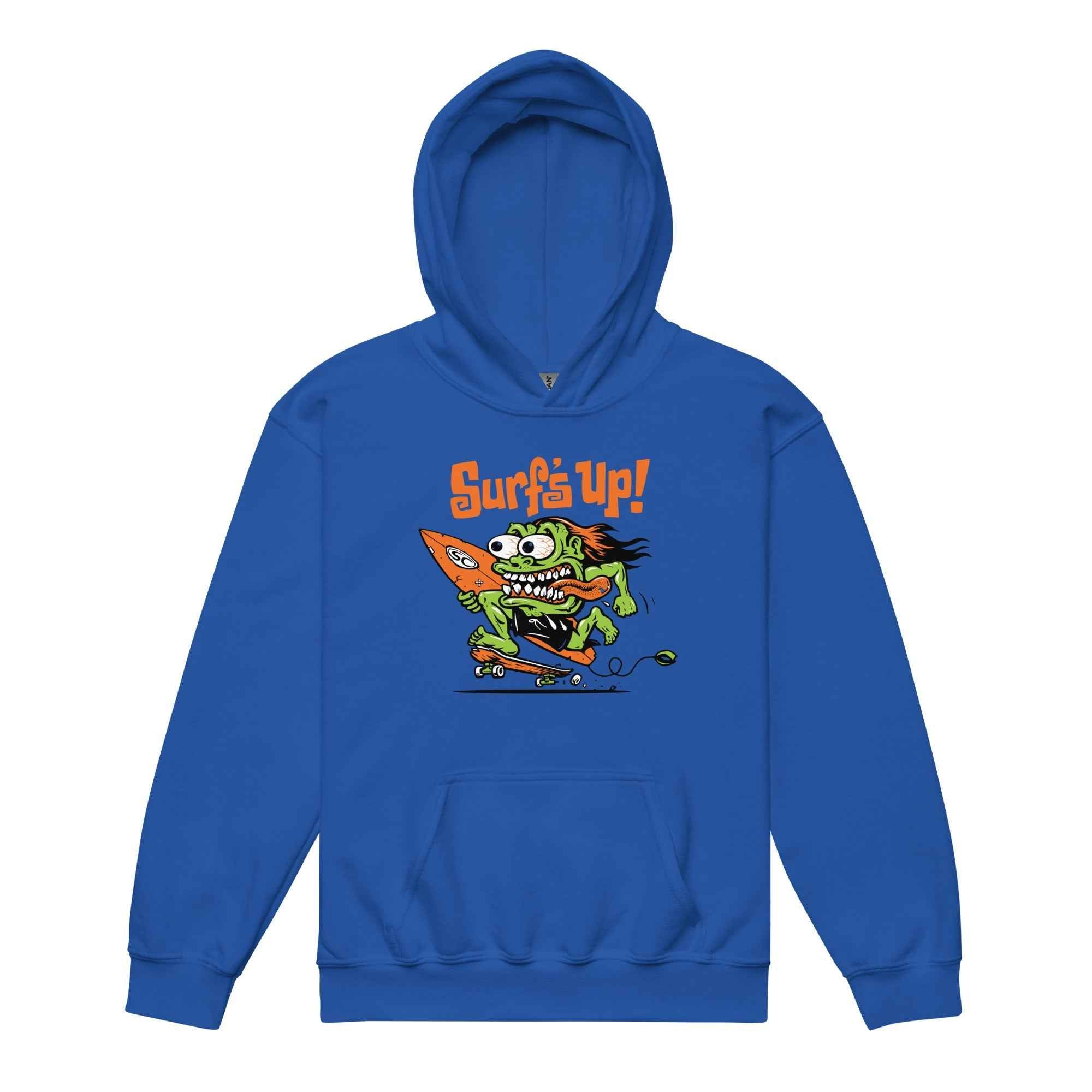 Surf Monster Youth Hoodie - Heavy Blend Comfort for Young Surfers