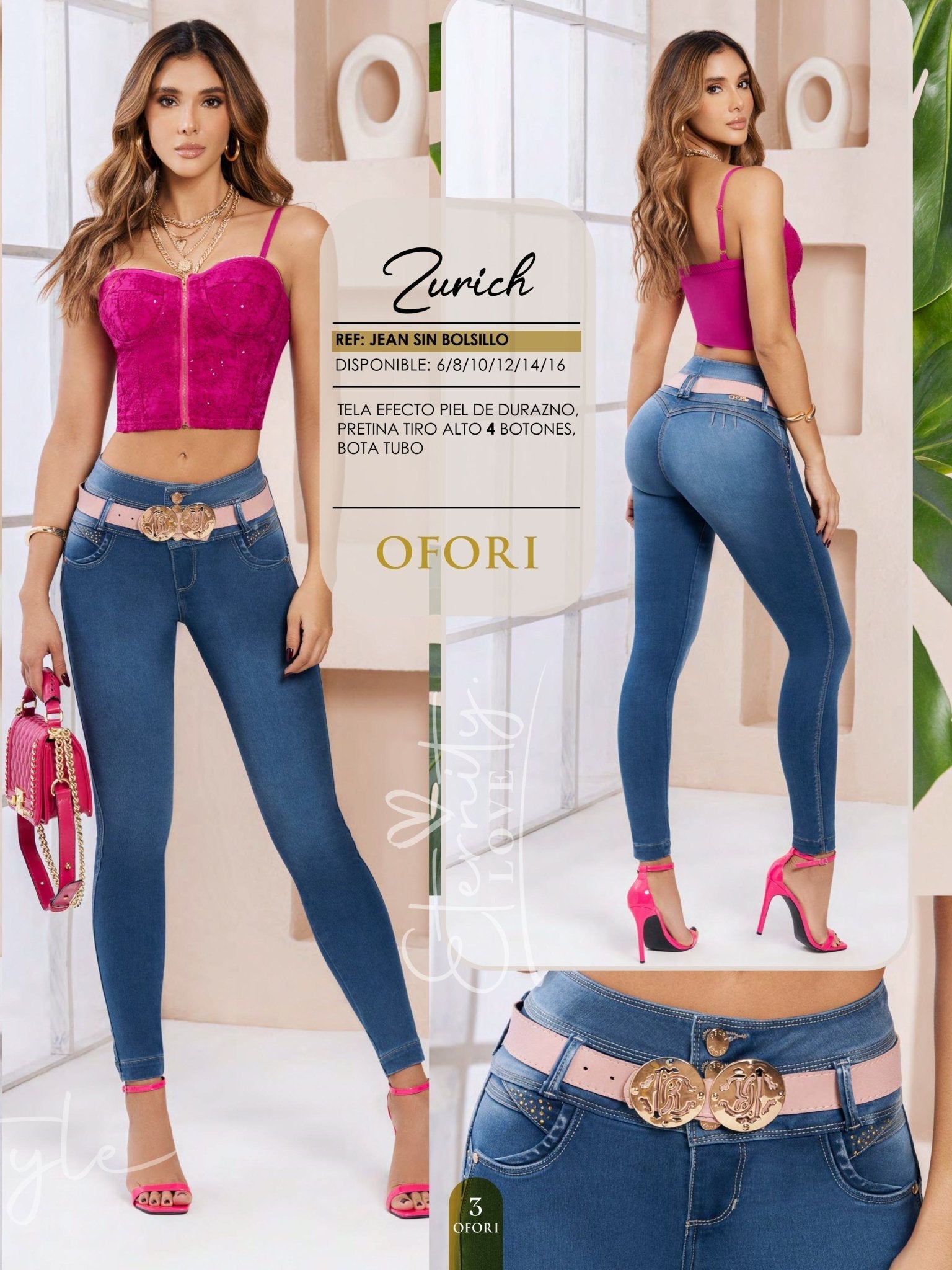 Zurich 100% Authentic Colombian Push Up Jeans - RFE Marketing Ventures